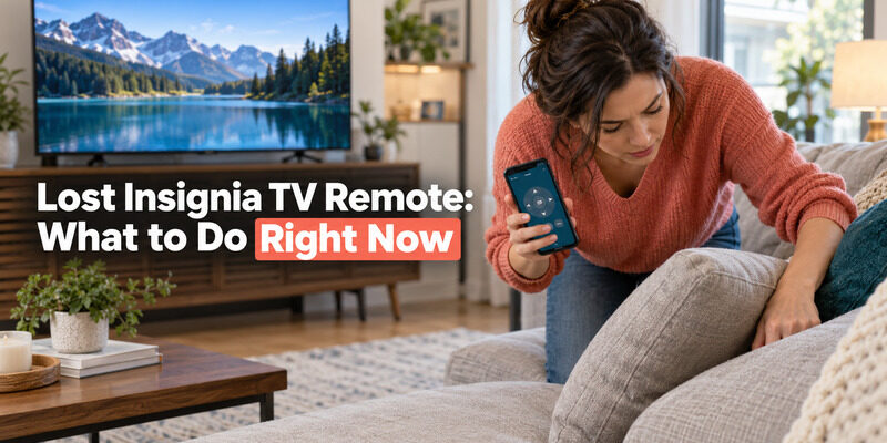 Lost Insignia TV Remote: What to Do Right Now