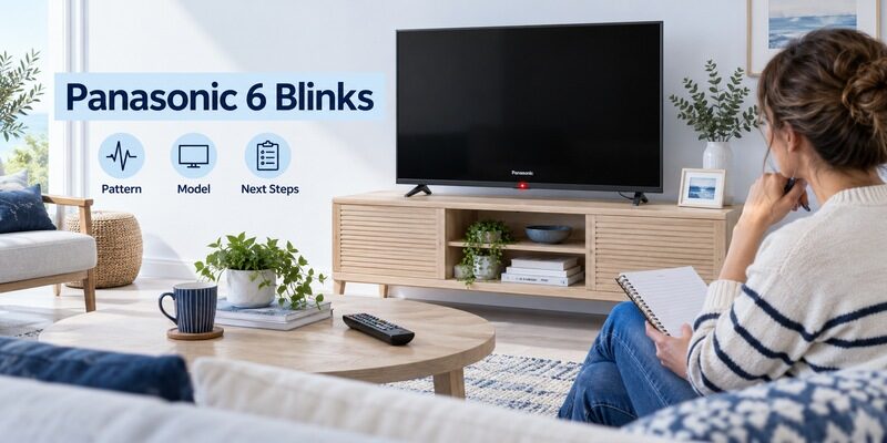 Panasonic 6 Blinks and TV Model Checks Before Repair