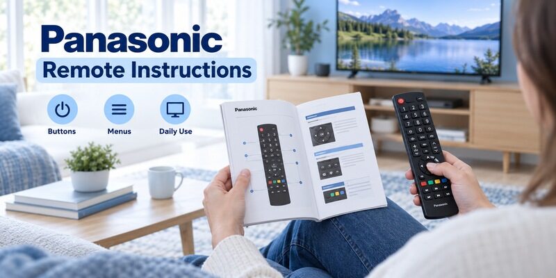 Panasonic TV Remote Instructions for Buttons Menus and Daily Use