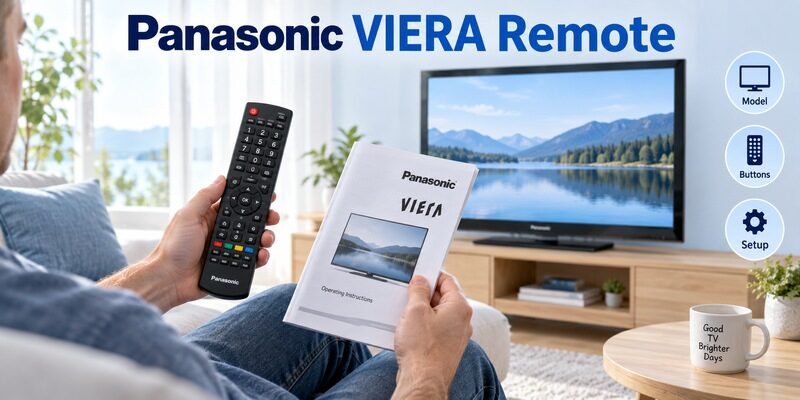 Panasonic TV Remote Viera Model Identification and Controls