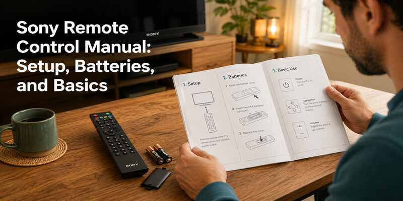 Sony Remote Control Manual: Setup, Batteries, and Basics