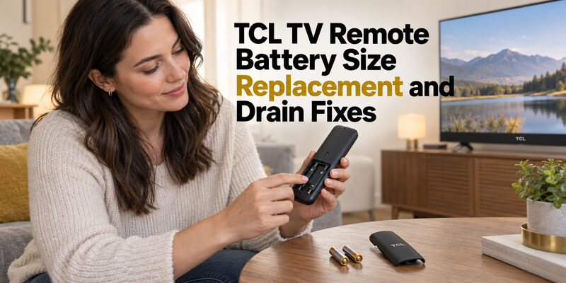 TCL TV Remote Battery Size Replacement and Drain Fixes