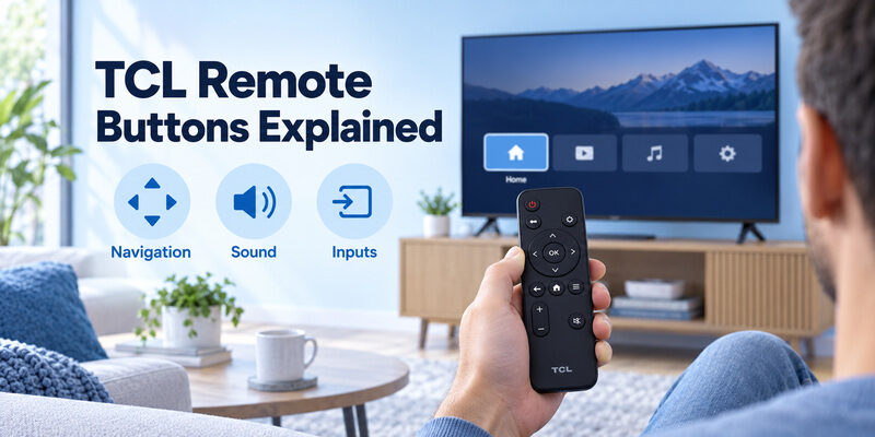 TCL TV Remote Buttons Explained: Home, Sound and Inputs