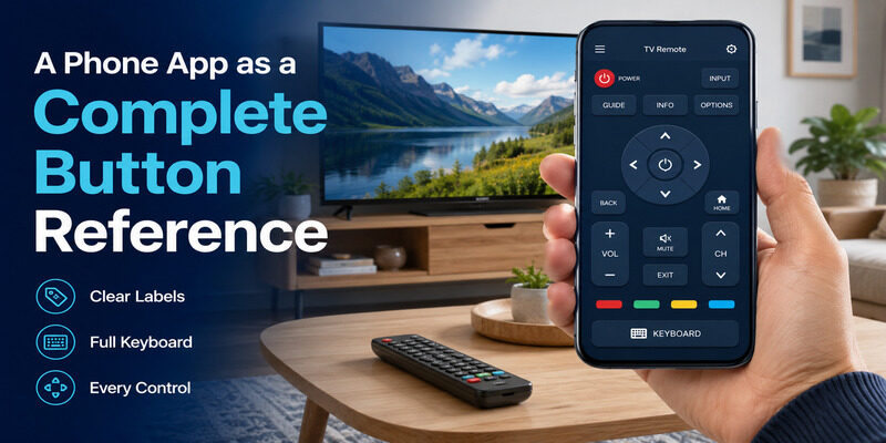 Every button by section • Input, voice & subtitles • Keyboard remotes • Printable reference