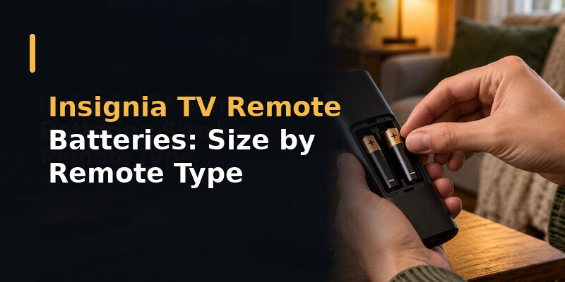 Insignia TV Remote Batteries: Size by Remote Type