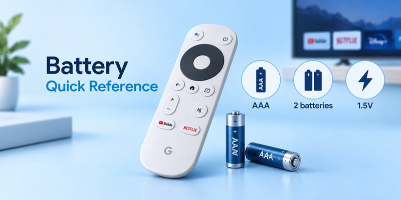 Google TV Remote Battery