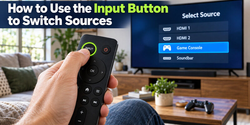 Insignia TV Remote Input Button: Location, Use, and Manual