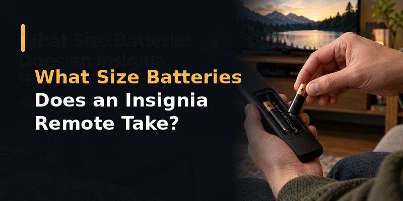 What Size Batteries Does an Insignia Remote Take?