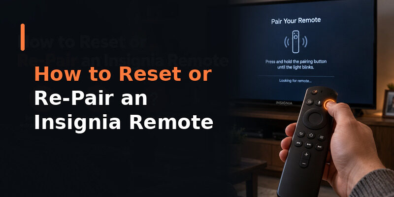 How to Reset or Re-Pair an Insignia Remote