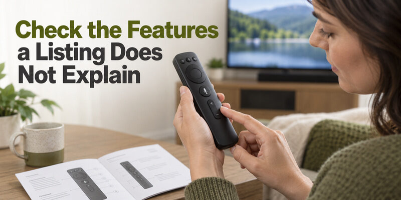 Check the Features a Listing Does Not Explain