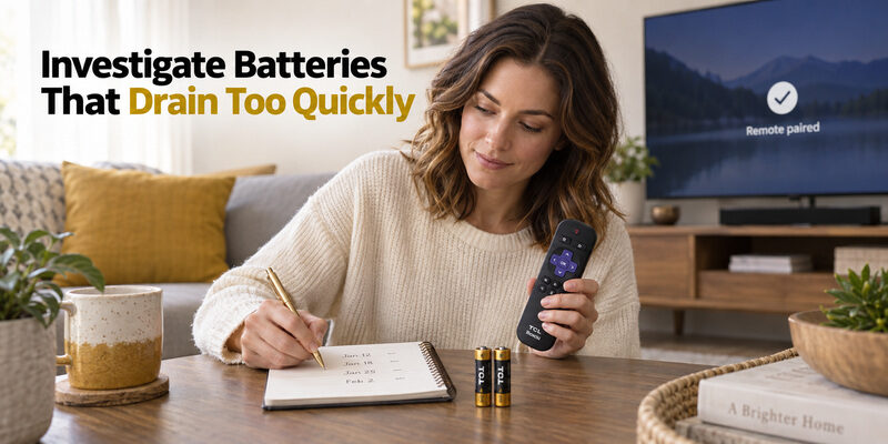TCL TV Remote Battery Size Replacement and Drain Fixes