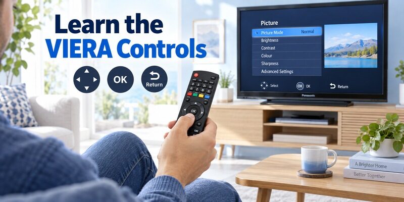 Panasonic TV Remote Viera Model Identification and Controls