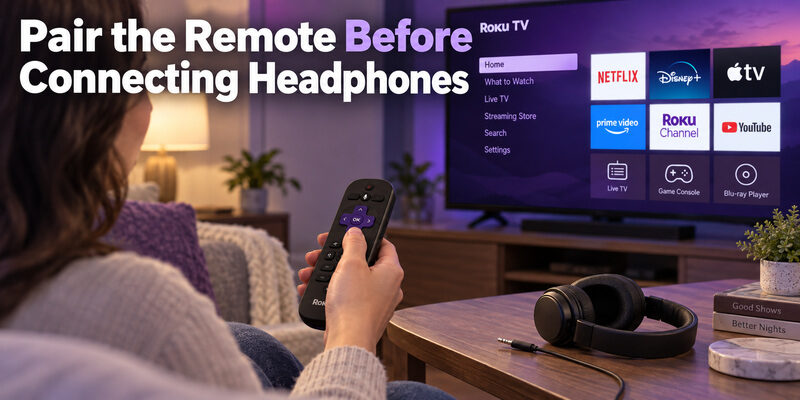 Roku TV Remote Headphone Jack Compatibility and Setup