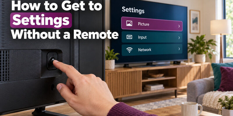 Insignia TV No Remote: How to Control It Without One