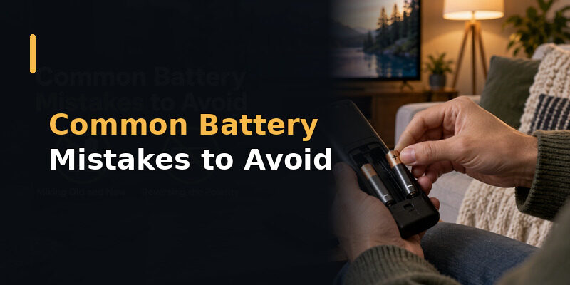Battery size by remote • How to replace • Changing without a cover • When new batteries fail