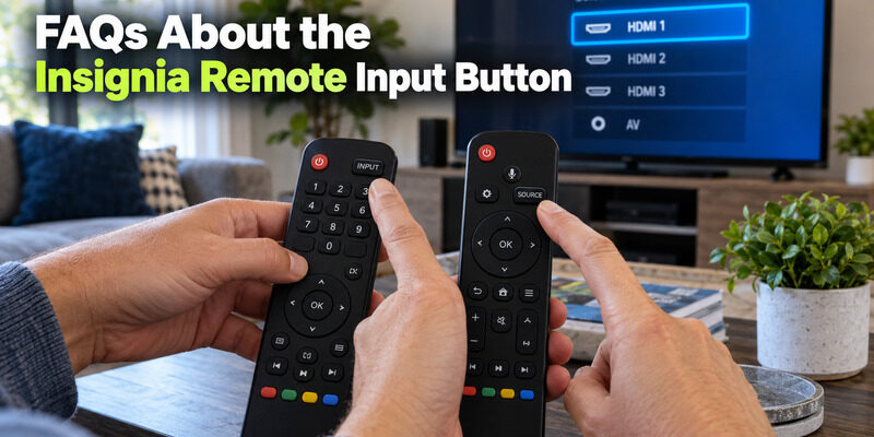 Insignia TV Remote Input Button: Location, Use, and Manual