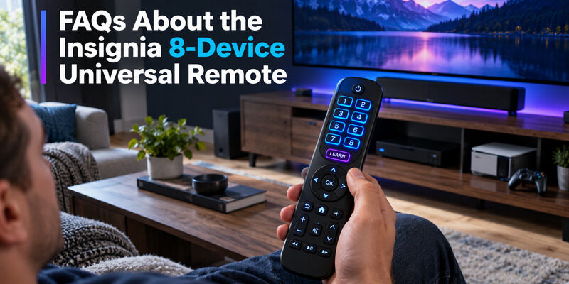 Insignia 8 Device Universal Remote: Setup and Compatibility