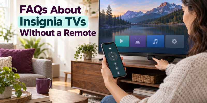 Insignia TV No Remote: How to Control It Without One