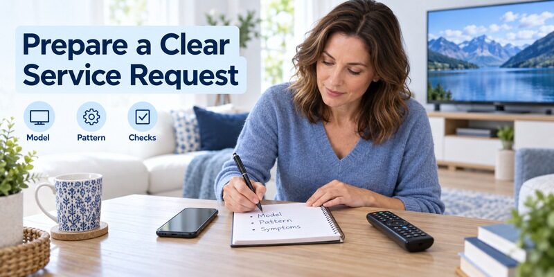 Panasonic 6 Blinks and TV Model Checks Before Repair